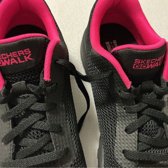 Skechers Black and Pink Women's Sneakers - Picture 9 of 10